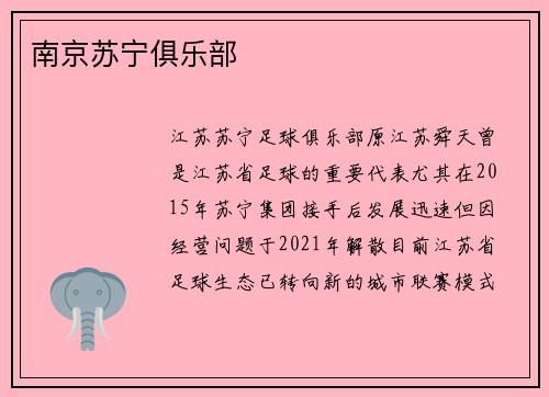 南京苏宁俱乐部
